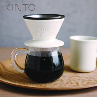 日本KINTO 耐热玻璃咖啡壶 手冲咖啡分享壶 胖肚壶滴滤壶