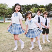 澜洋贝贝jk裙小学生制服套装夏天日系风校服学生装韩国儿童J8