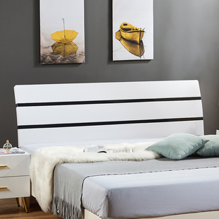 白色烤漆床头板简约现代床头，靠背加厚经济型双人，床头1.8米1.5米
