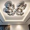 意大利鹅卵石客厅吸顶灯设计师餐厅卧室后现代别墅创意高亮水银灯