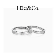 I Do&Co.Destiny情侣对戒925银戒指一对小众开口纪念日礼物送女友