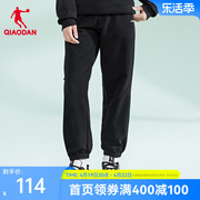 中国乔丹运动裤女士，2024年夏季新年款宽松收口，修身潮流针织长裤女