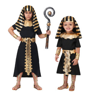 儿童节万圣节狂环节舞台表演演出聚会派对儿童埃及法老装扮服装