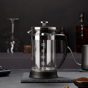 法压壶咖啡手冲壶家用煮咖啡，过滤式器具玻璃冲茶器套装咖啡过滤杯