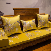 新中式红木沙发垫坐垫罗汉床垫子五件套古典圈椅茶椅垫防滑加厚