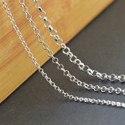 925纯银半成品DIY链条链子 手链脚链专用珍珠链 手工串珠材料配件