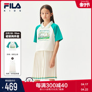 filax梵高博物馆斐乐童装儿童连衣裙，夏季新女童(新女童)两件套裙子
