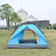 帐篷自动液压帐篷手搭野营双门户外帐3到4人防水保暖