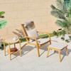 户外沙发庭院阳光房阳台藤椅组合室外花园休闲椅摇椅单人藤沙发