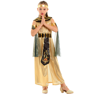 万圣节cosplay服装儿童化妆舞会埃及皇后公主裙演出服埃及法老