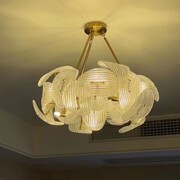 美式复古铁艺玻璃样板房客厅餐厅吊灯现代轻奢卧室简约个性灯饰