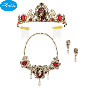 上海美国迪士尼贝尔公主复古项链耳夹饰品发箍