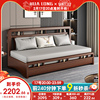 小户型科技布沙发(布沙发)床，多功能两用单人，可折叠实木沙发床客厅2023
