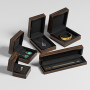 首饰盒套装木质，烤漆珠宝饰品收纳盒戒指手镯项链，包装礼盒设计