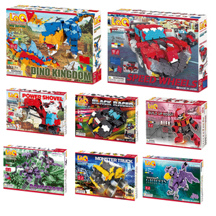 日本进口laq积木3男孩，益智拼插模型6玩具，7恐龙8机器人汽车5岁礼物