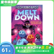 英文原版 **机器人兄弟 4：崩溃Mega Robo Bros 4  Meltdown 10岁+英语儿童漫画平装 课外故事阅读 进口图书 善优童书