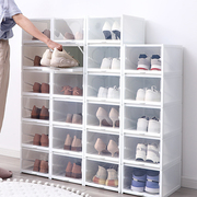 网红鞋子收纳盒抽屉式鞋盒，透明塑料鞋柜，家用鞋架简易多层防尘结实