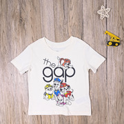 ga外贸欧美夏季儿童棉质短袖，t恤宝宝，夏款可爱卡通圆领上衣套头衫