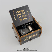 哈利波特手摇木质音乐盒，复古八音盒创意女送闺蜜生日礼物实用魔法