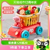 小猪佩奇购物车厨房蔬菜水果，切切乐过家家儿童玩具送女孩生日礼物