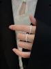 「绕指柔情」天然淡水珍珠，戒指女素圈叠戴水，晶钻指环银轻奢高级感