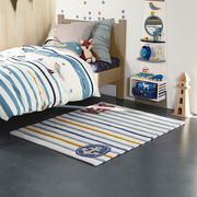儿童房地毯卧室满铺房间男孩床边毯爬行垫地中海客厅垫子地垫家用