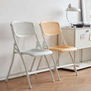 简易凳子塑料折叠椅家用餐椅，便携办公椅电脑椅靠背椅会议室培训椅