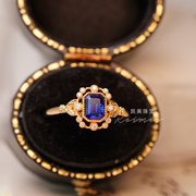 凯美珠宝天然皇家蓝蓝宝石戒指18K金镶嵌钻石戒指女苏州珠宝定制