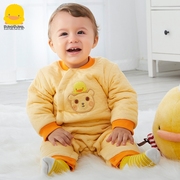 黄色小鸭婴儿连体衣，秋冬宝宝保暖夹棉哈衣可爱超萌衣服2847550