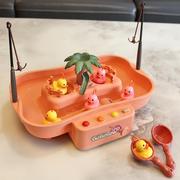 儿童钓鱼玩具池大号，可放水电动音乐，宝宝戏水小孩捞鱼鸭益智玩具