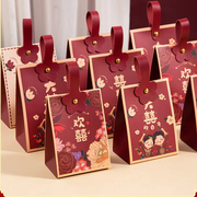 2023喜糖盒子结婚糖盒创意，小众高级感手提喜糖袋糖果盒婚礼