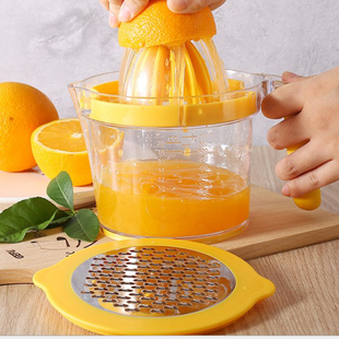 不锈钢手动水果榨汁器多功能果汁机橙子柠檬榨汁机便携水果压汁器