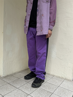 BLESS 双色拼接牛仔裤（浅紫色/深紫色） triplemajor