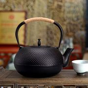 铸铁茶壶家用围炉煮茶铁壶中式手工，无涂层烧水壶户外露营煮茶壶