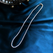 《心绪》60cm小珍珠长项链近圆极光叠戴锁骨链年轻时尚小众设计女