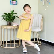 吊带连衣裙网红气质纯色小清新裙子韩系洋气儿公主裙2021夏季新款