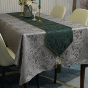 桌布北欧现代轻奢圆桌布布艺，高档中式茶几台布定制长方形餐桌布