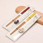 日本进口筷子单人装日式家用筷托礼盒高档筷，中秋礼物结婚送礼