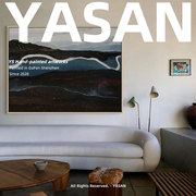 YASAN 简约现代客厅装饰画手绘大幅风景挂画卧室走廊玄关抽象油画