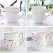 陶瓷杯子创意简约水杯，客厅喝水马克杯咖啡牛奶，杯套装家用欧式茶杯