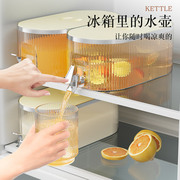 冰箱冷水壶带龙头大容量，凉水壶家用耐高温冷泡茶壶夏季凉杯水果桶