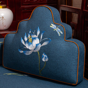 新中式大抱枕靠背垫客厅沙发软包办公室腰枕靠垫含芯护腰靠可拆洗