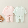 新生婴儿衣服春装薄棉，保暖夹棉分体棉袄0初生3月宝宝棉衣套装外套