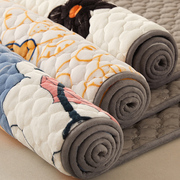 牛奶法兰绒床垫软垫家用加厚宿舍学生单人毛毯垫被床褥子铺底冬季