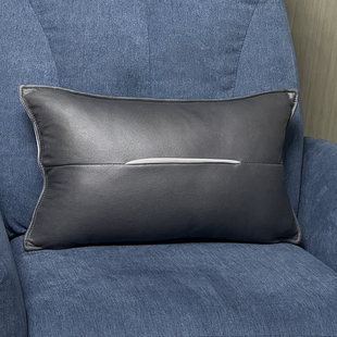 2023靠枕科技布抱枕(布抱枕，)客厅皮沙发小腰靠垫，罩套长方形腰枕不含芯