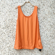 夏季 FAIRYFAIR橙色舒适时尚高端背心女无袖