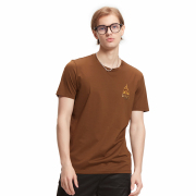 LIU·JO UOMO咖啡色T恤时尚休闲圆领棉质舒适环保短袖夏季男潮