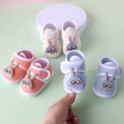 新生婴儿鞋春秋季布鞋3-6-8-9-12个月，学步鞋软底0-1岁男女宝宝鞋