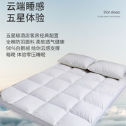 五星级酒店羽绒床垫白鹅绒(白鹅绒)软垫，10cm加厚床褥垫1.8m家用防螨虫垫被