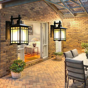 中式简约户外防水壁灯现代室外别墅庭院阳台客厅过道灯走廊墙壁灯